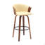 Tabouret de bar pivotant en noyer de 30 po Diana