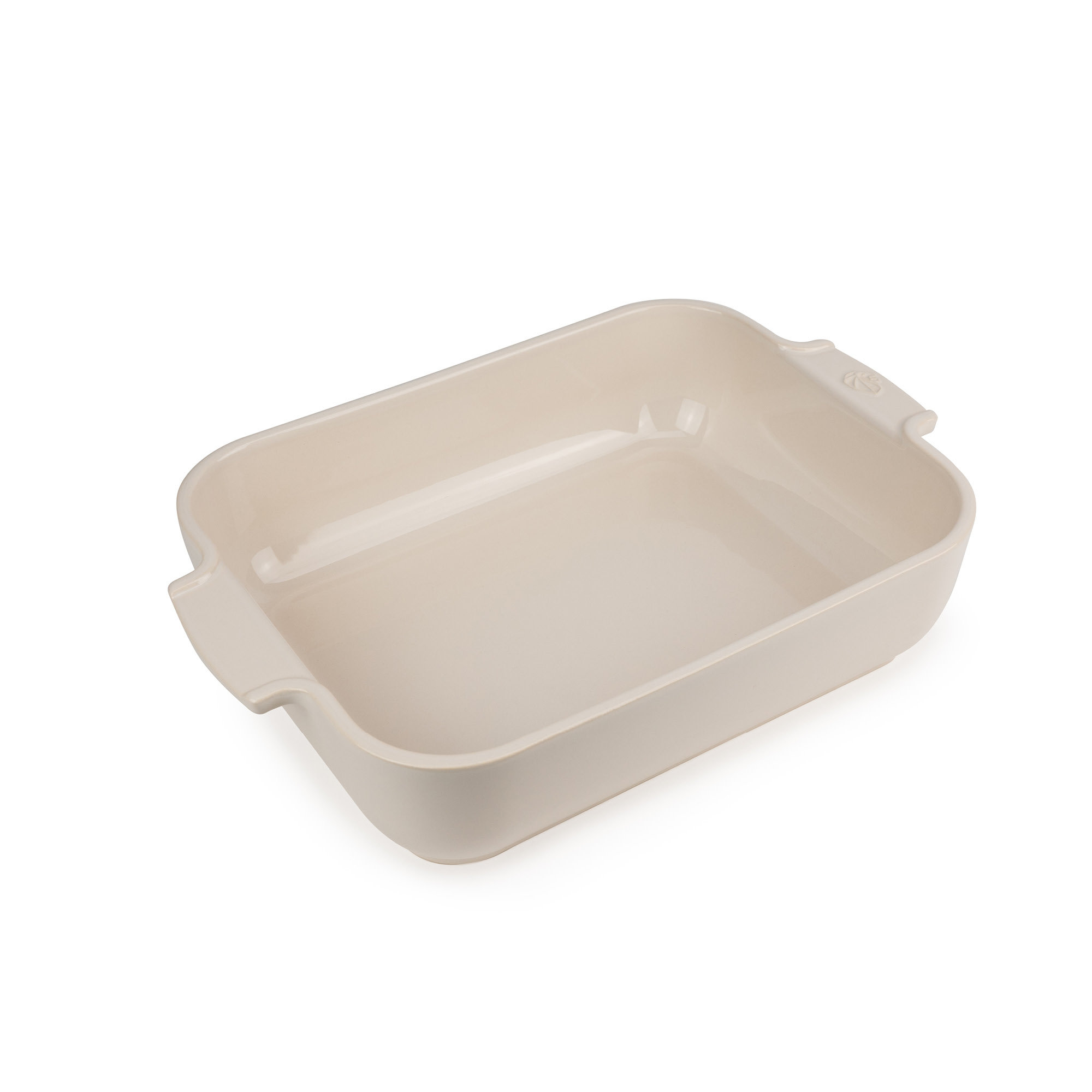 Peugeot Appolia Rectangular Ceramic Baking Dish, 2'' H x 10" L x 6" W, Ecru