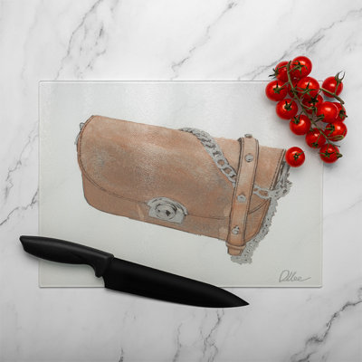 Hand Bag Glass Chopping Board