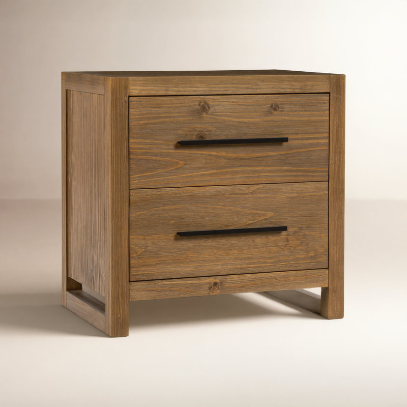 Table de chevet 26 po Modica, Brun miel