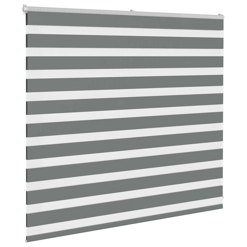 George Oliver Zebra Blind Polyester, 165cmW x 100cmL, Dark Grey