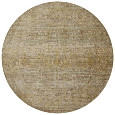 Tapis colombe / doré Jean Stoffer x Loloi Bradbury