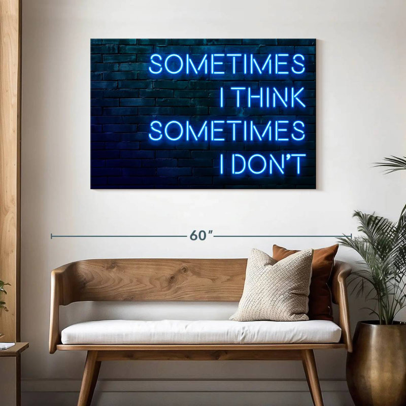 Tergel Sometimes I Think Sometimes I Don't, 30" H x 45" W