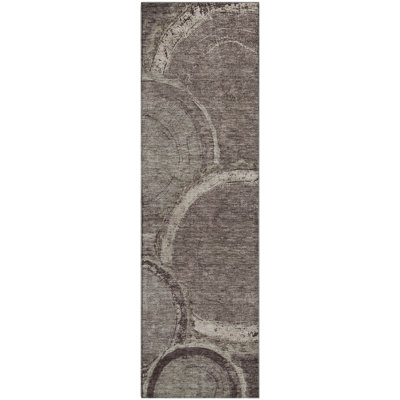 Premium Machine Washable Prisco Chocolate Rug
