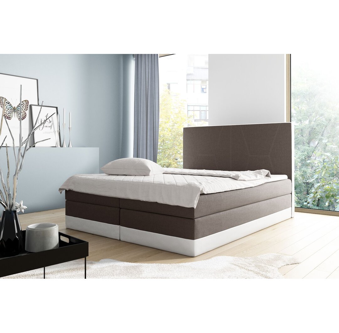 Boxspringbett Armandale mit Topper und Bettkasten