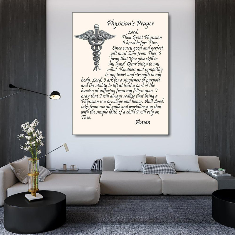 Physician's Prayer, 46" H x 36" W