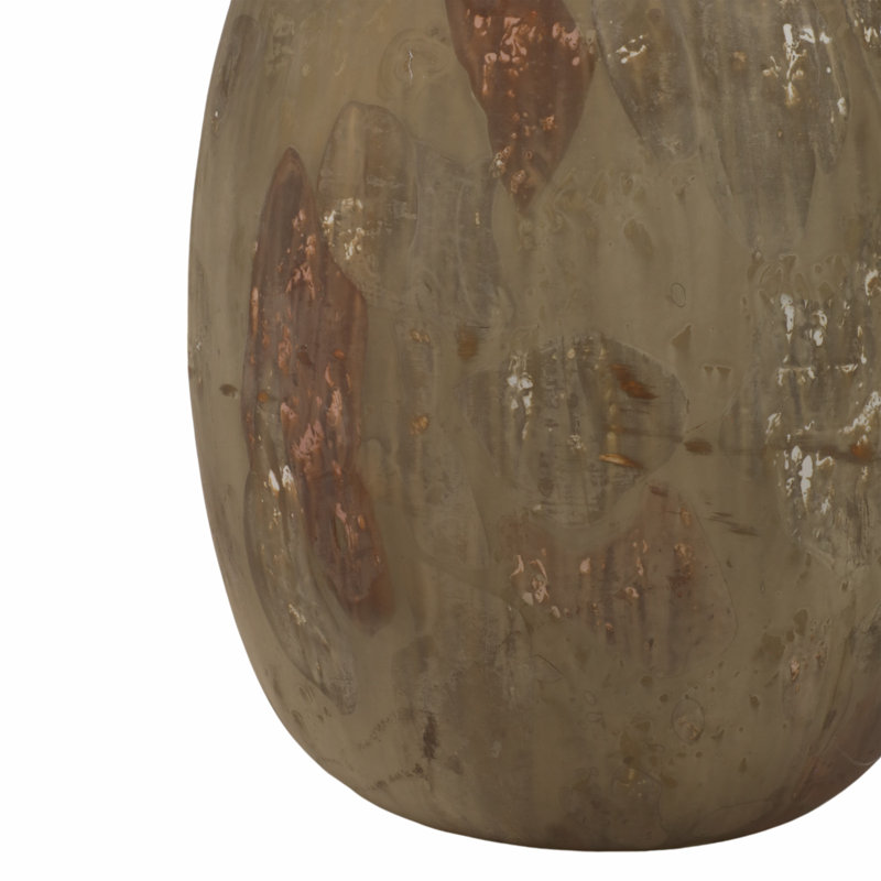 Modern Transitional Glass Vase with Sleek Handcrafted Design and Artistic Contemporary Detailing, 12"