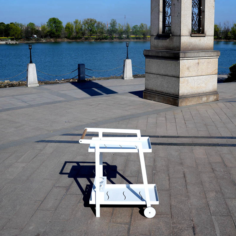 Chariot-bar Sandur avec matériau extérieur en métal