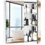 Bathroom Mirrored Cabinet, Medicine Cabinet, Wall-Mounted Storage Organizer With Double Doors
