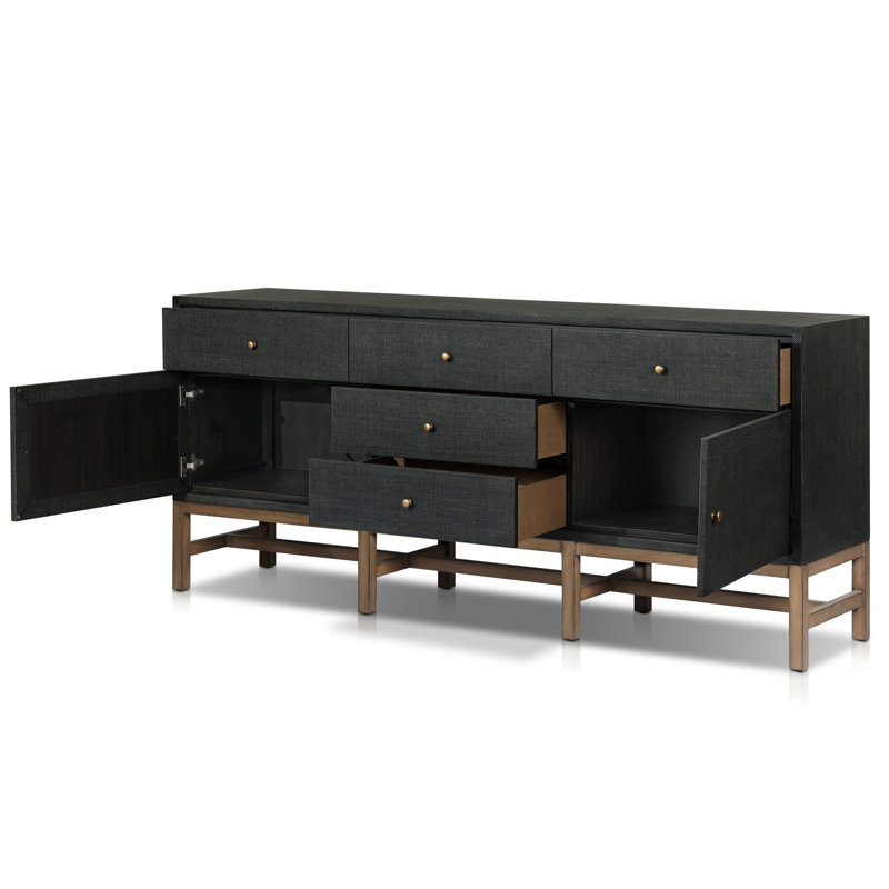 Fiona 78" Sideboard, Black