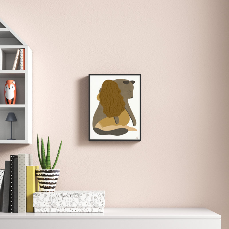 Ensembles de lions de mer ensanglantés Ensley, H 30 po x l 24 po, Giclée encadrée noir minuit