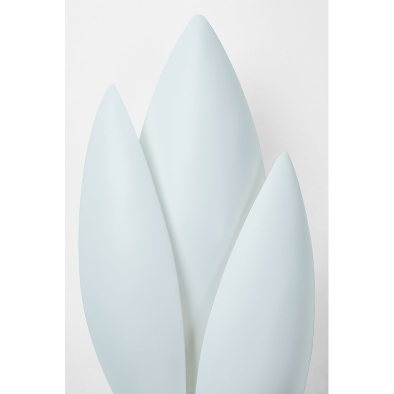 1 - Light Armed Sconce, Gesso White
