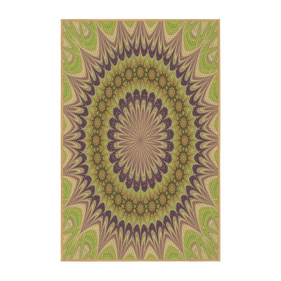 Tapis brun en laine