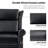 Hayliee 33.5" W Genuine Leather Swivel Glider Recliner-397259481