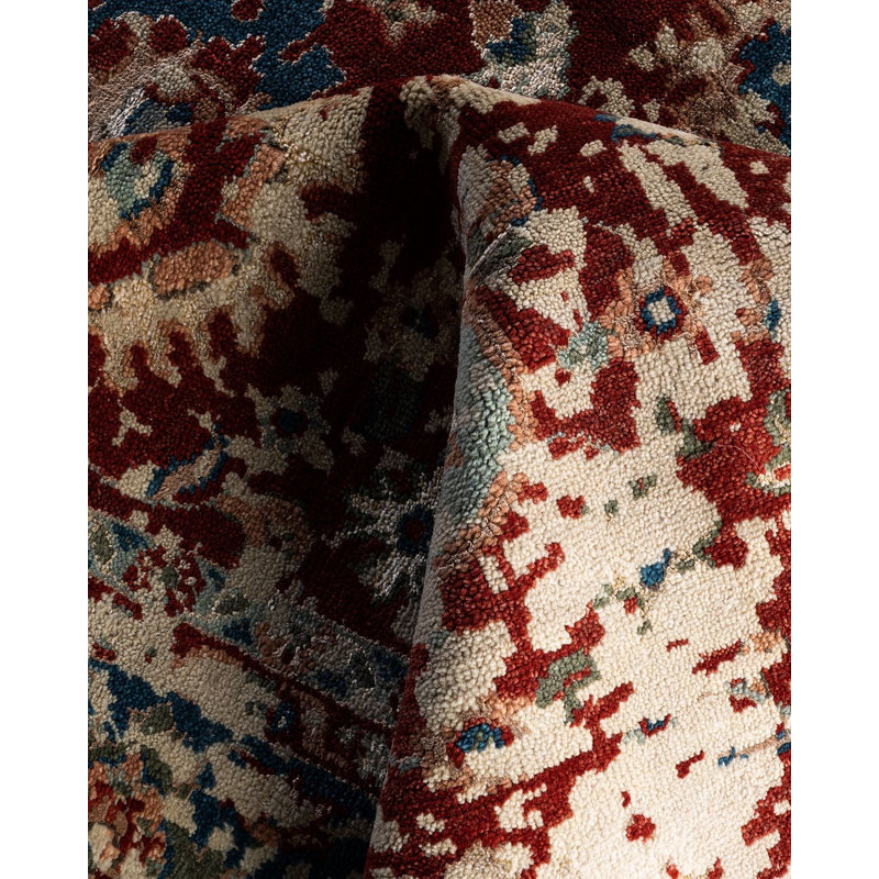Overdyed One-of-a-Kind 8'1" x 10'4" Hand Knotted Area Rug