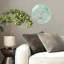 Horloge murale en verre pastel