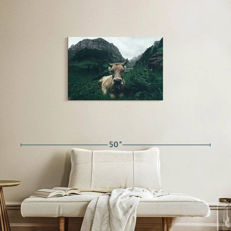 Brampt, vache des Alpes Suisses, H 20 po x l 30 po
