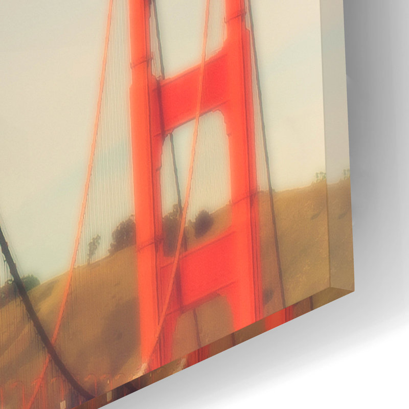 «Golden Gate In The Morning» par Sonja Quintero, H 16 po x l 12 po x P 0,13 po