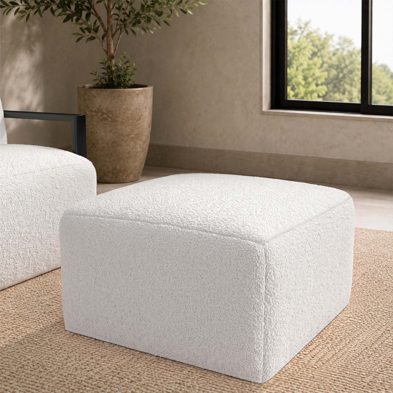 Repose-pieds intérieur / extérieur Praia Sunbrella® Bouclé