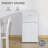 Double Door Mini Fridge With Freezer, 3.2 Cu.Ft Compact Refrigerator With Adjustable Shelf, Adjustable Thermostat And Reversible Door For Bedroom, Dorm, Home Office, White-99187429