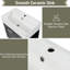 Meuble-lavabo flottant mural 21,8 po avec lavabo à fermeture en douceur et tablette réglable
