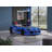 Lunnie Twin Car Bed With Lights, Blue-223773895