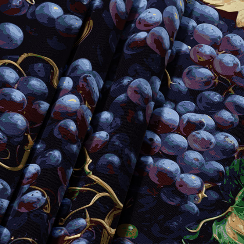 Tapisserie murale «Fruit Grape Champagne», 26 po x 36 po