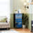 4 Drawer Dresser for Bedroom, Narrow Chest of Drawers, Wooden Top and Study Iron Frame 18"x37.5"-(WxH)