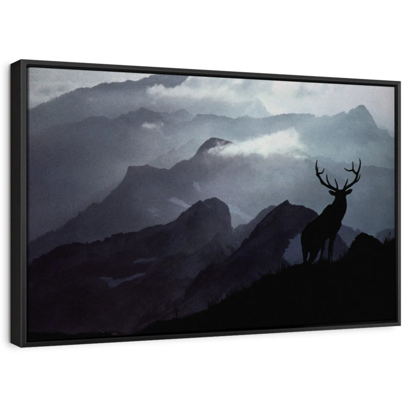 Animal «Elk Summit Wall Art», H 13 po x l 19 po