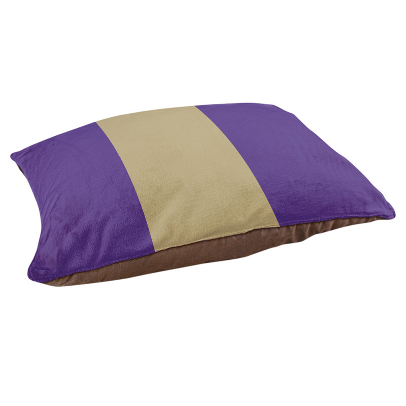 Coussin Washington, Mauve / doré / mauve, Moyen (l 28 po x P 18 po x H 9,5 po)