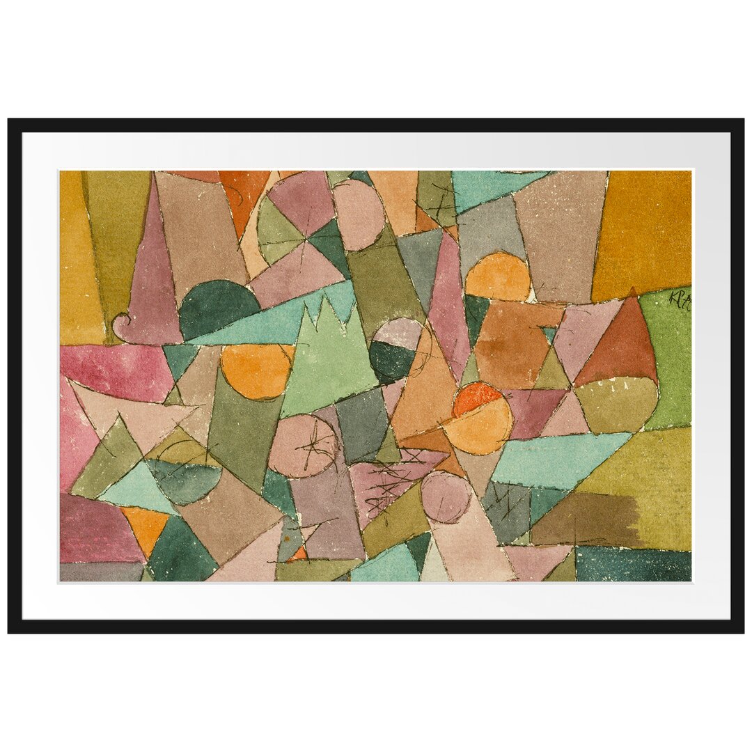 Paul Klee - Unbenannt - Im Bilderrahmen Mit Galerie-Passepartout