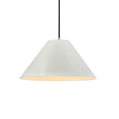 Radiance - Avola 1-Light Pendant - Bisque - Dark Bronze - 15"W x 7.25"H - Dedicated LED - Black Cord