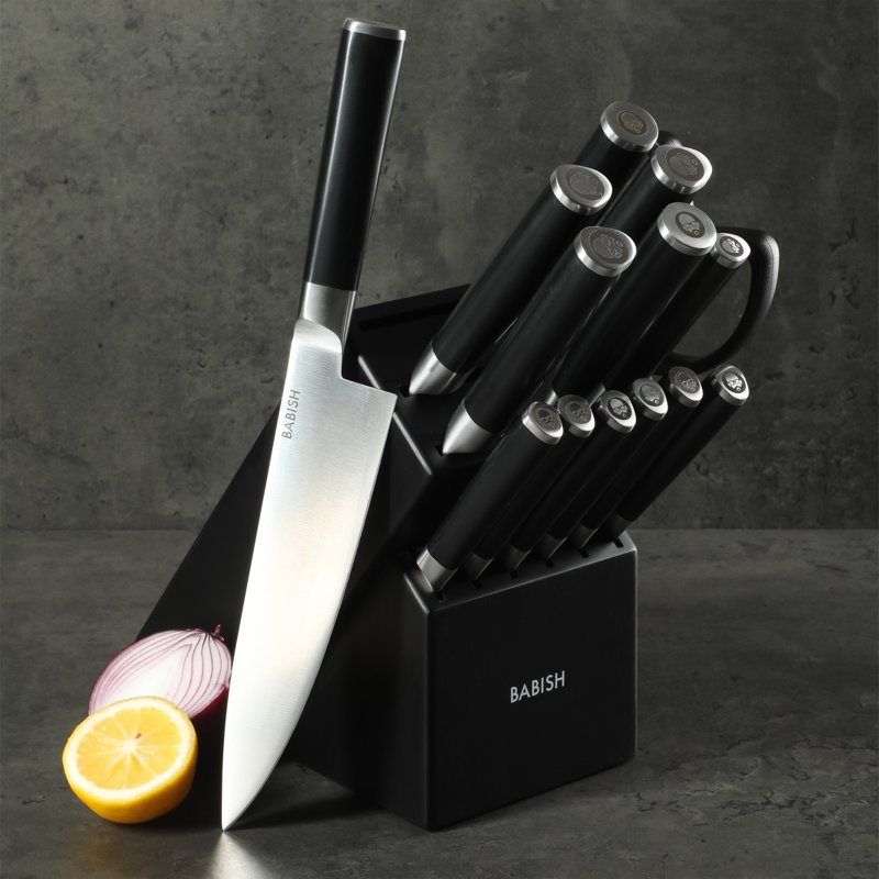 Ensemble de couteaux de cuisine 15 pièces Babish, Noir