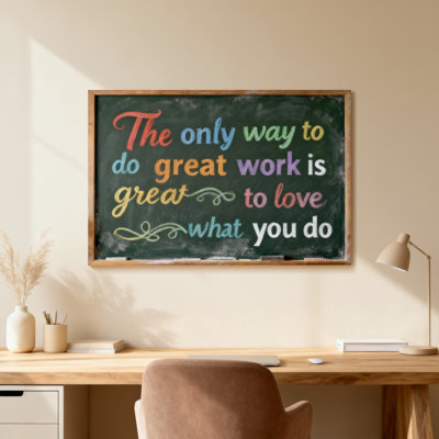 The Only Way To Do Great Work Is To Love What You Do