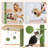 Floor To Ceiling Adjustable Height Cat Tree, 5 Levels Cactus Cat Tower With Cat Perch & Replaceable Hammock