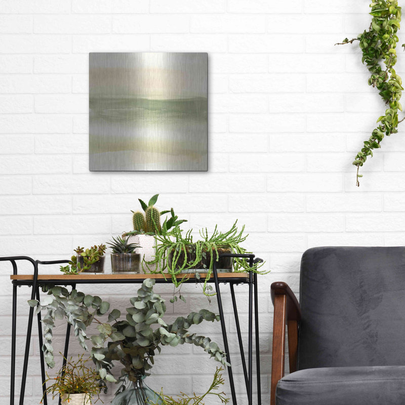 Art mural en métal Brayden Studio® «Green Water I» par Chris Paschke, H 12 po x l 12 po