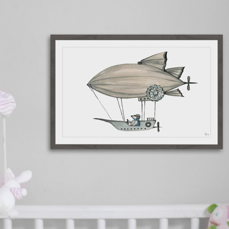 «Voyager», reproduction encadrée, H 20 po x l 30 po x P 1,5 po