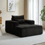 Méridienne moderne en velours côtelé avec repose-pieds amovible 62,5 po Modern-1596040702
