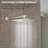 16 Inch Shower Head Extension Arm Adjustable Shower Arm Extension Lower or Raise Shower Head-94327028