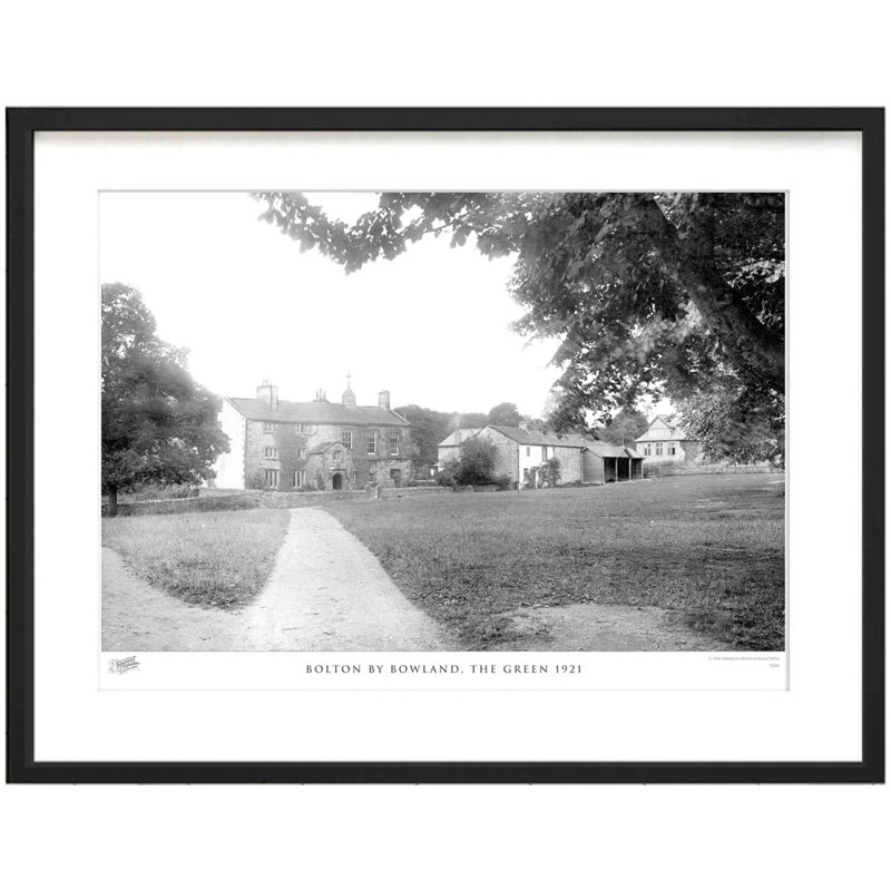 Bolton By Bowland, The Green 1921 - Single Picture Frame Print, 28cm H x 36cm W x 2.3cm D