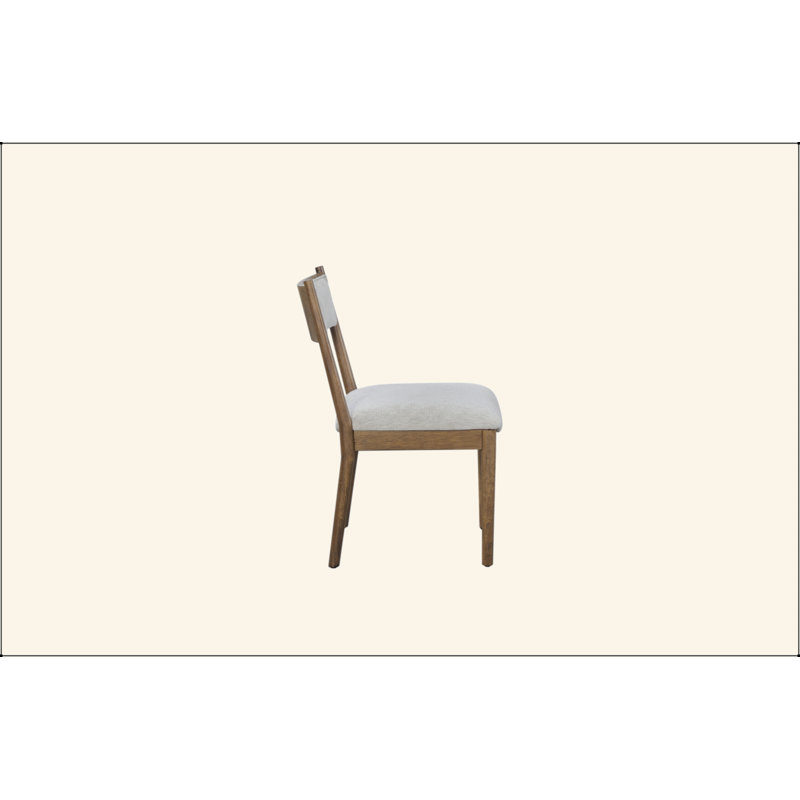Chaises de salle à manger rembourrées, Brun clair