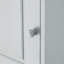 Tall Grey Bathroom Cabinet With Adjustable Shelves And Fashionable Look Multi-purpose Two Doors-298657140