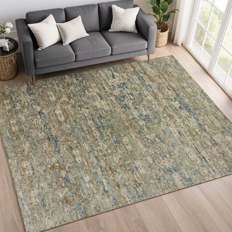 Tapis ikat intérieur / extérieur lavable à la machine Chantille ACN2324, Rectangle 2 pi 6 po x 3 pi 10 po
