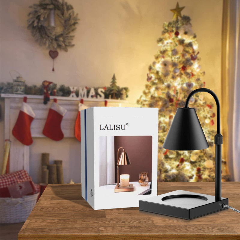 Lampe de table en métal Mandile, Noir