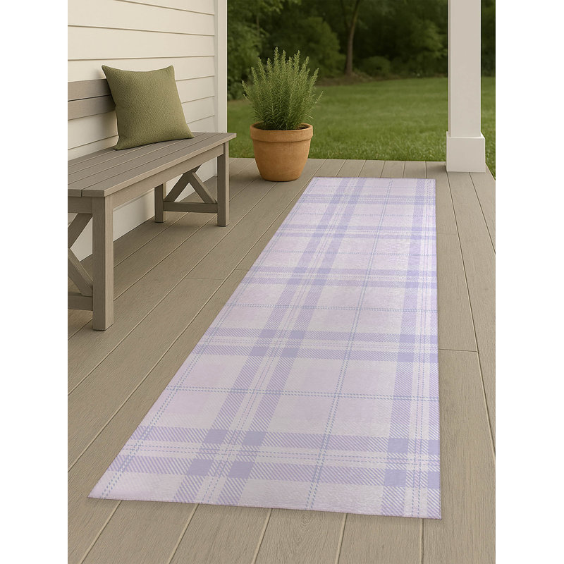 Tapis d'extérieur antidérapant Vinny, Tapis de couloir 2 pi 6 po x 8 pi