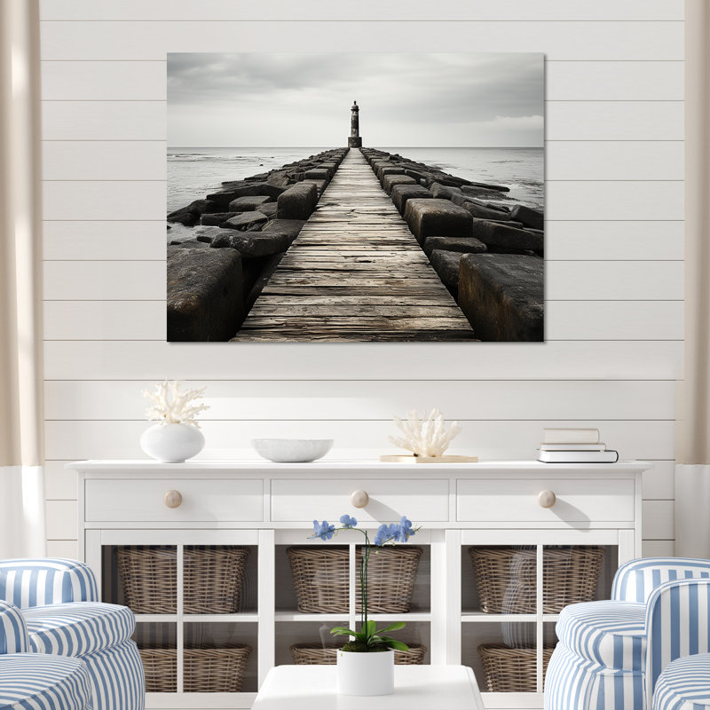 Amanzia - Plage et océan, impressions sur toile, H 12 po x l 20 po x P 1 po, Toile tendue