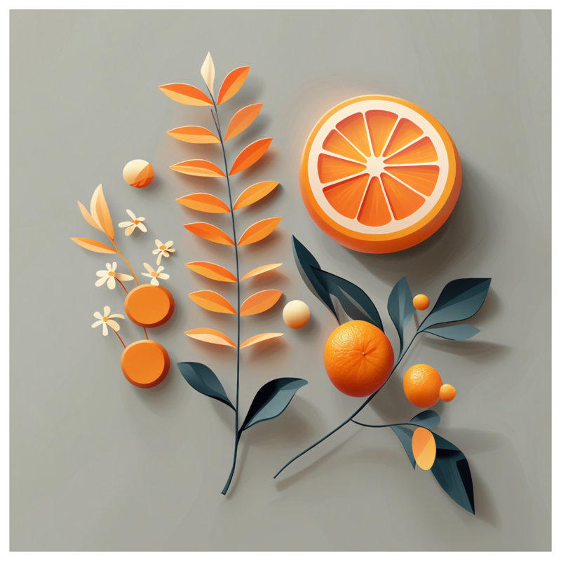 Housse de couette orange, Grand lit