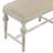 Linen Blend Upholstered Bench