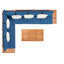 Thalia Acacia 5 - Person Patio Conversation Set with Cushions