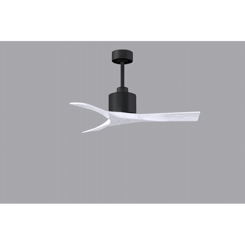 Nan 42" Ceiling Fan In Blades, Matte Black, Matte White